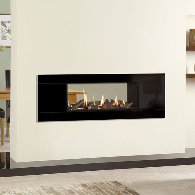 Gazco Studio 2 Duplex, two-sided inset fire